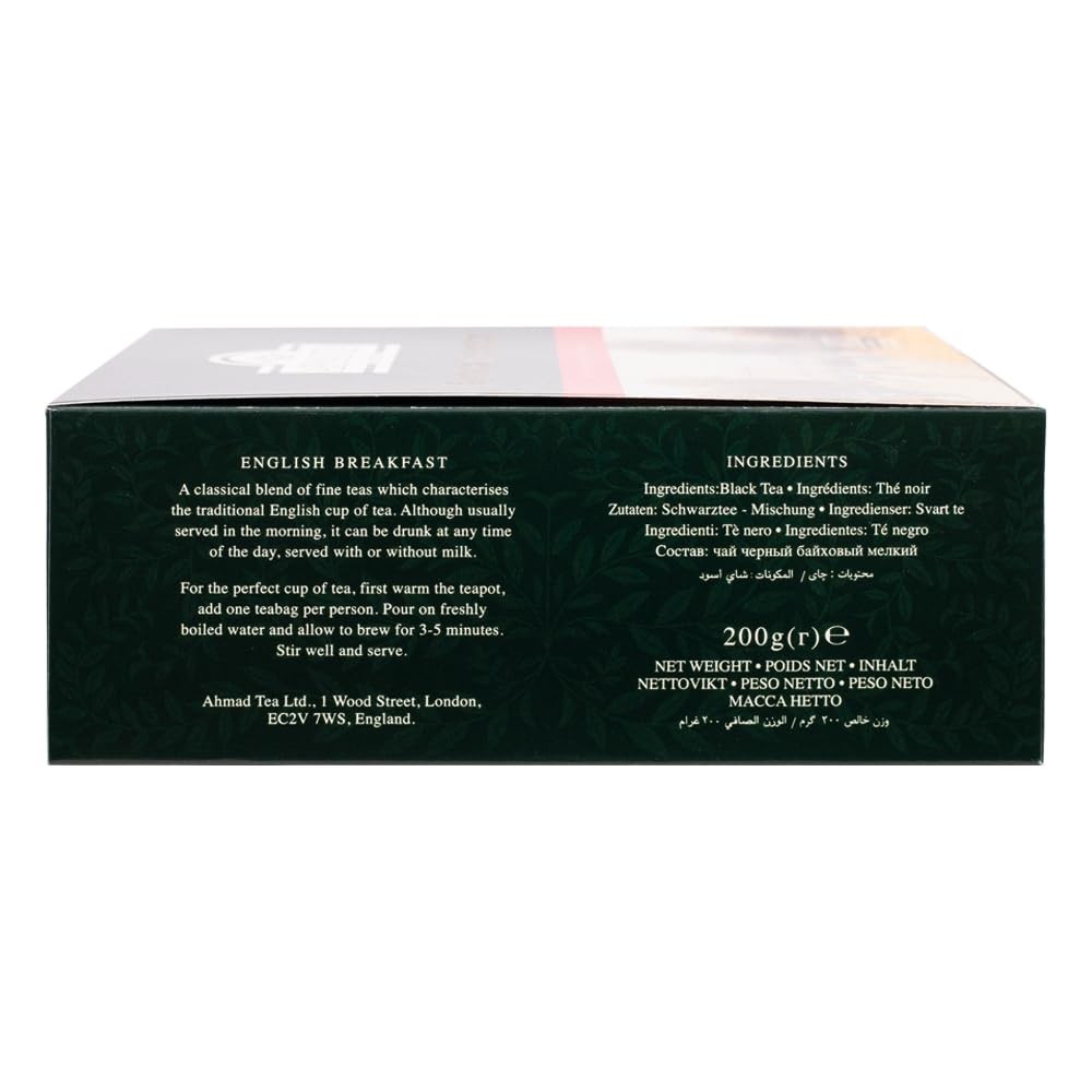 English Breakfast Black Tea 100 tagged tea bags