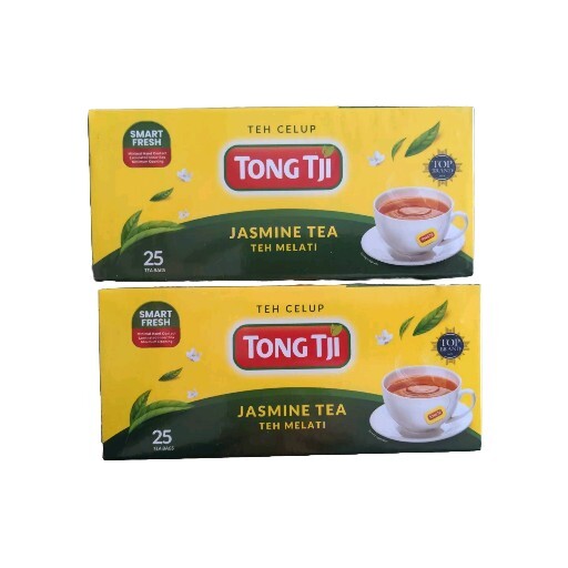 2 X TONG TJI Jasmine Green Tea Premium Fragrant Delicious Indonesia 50 Bags