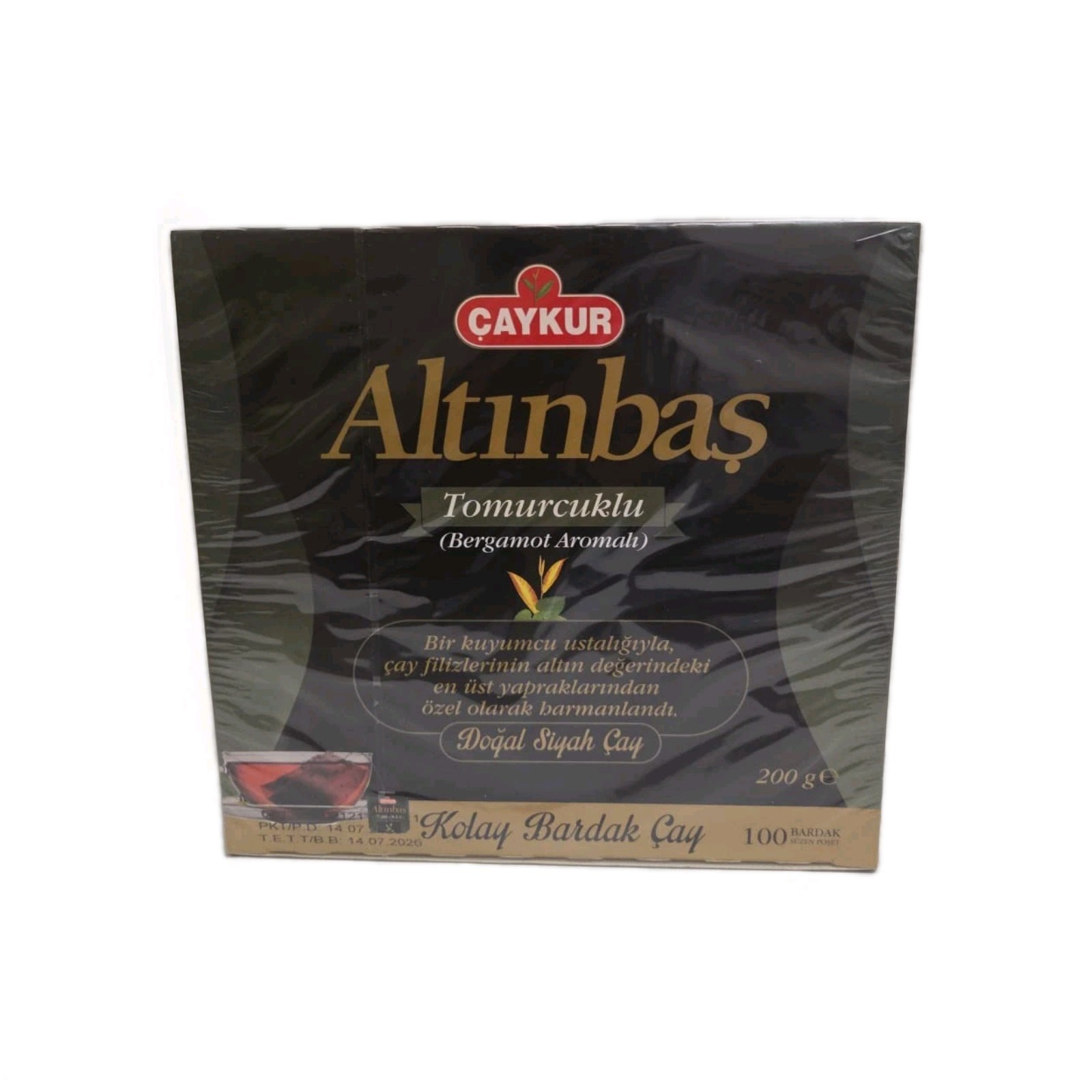 CAYKUR Altinbas Tomurcuklu , Kolay Bardak Cay 100 Teabags 200g/7.oz Exp:07/2026