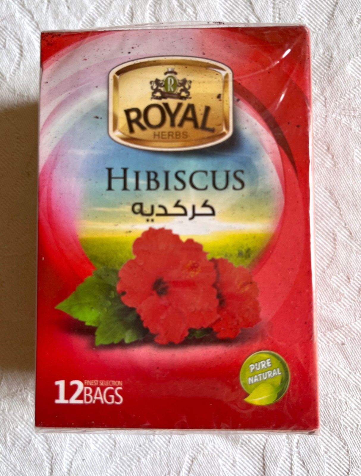 3 Packs ROYAL herbal teabags 12 ct anise 12 ct hibiscus 12 ct Mint