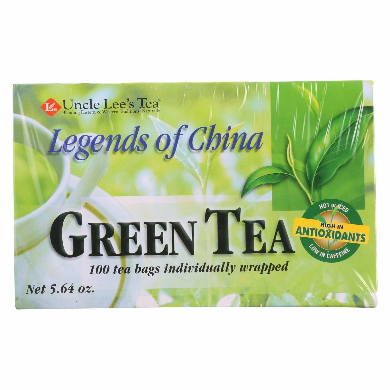 Uncle Lees Tea Legends of China Green Tee with Antioxidants Tea Bags 100 Count