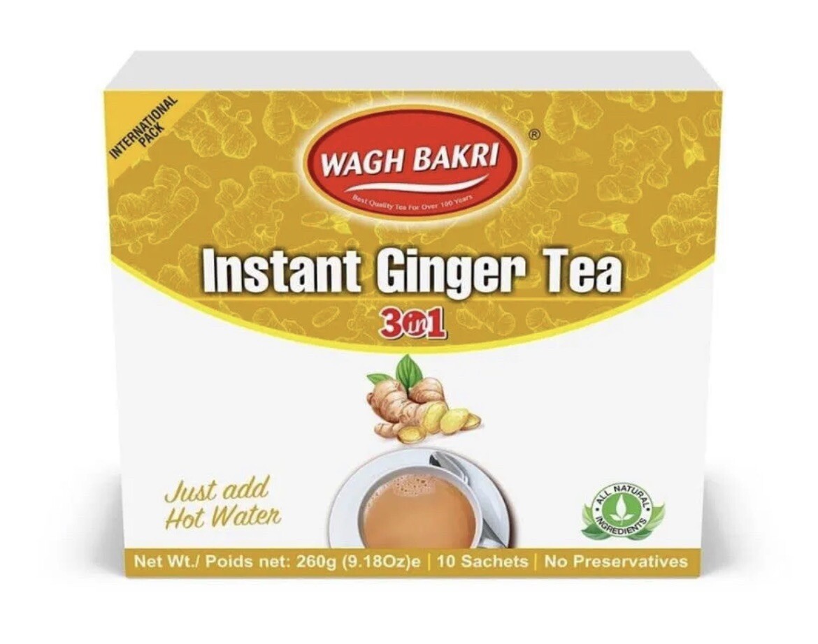 Wagh Bakri Ginger Instant Chai Tea Premix, 140g