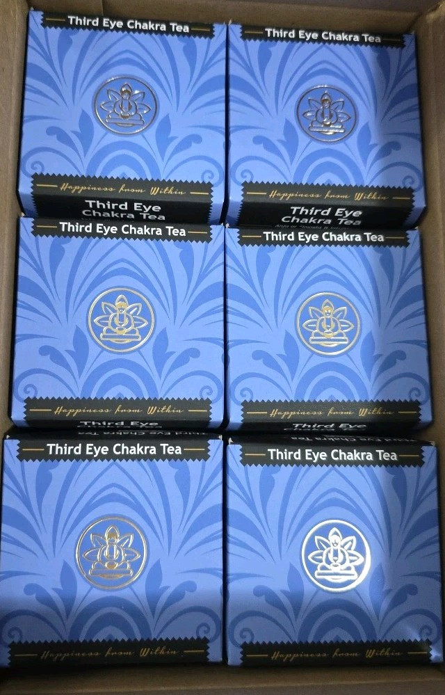 Buddha Third Eye Organic Herbal Chakra Tea Insight & Intuition 18ct 6pk EXP 8/27