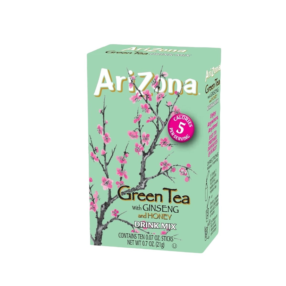 Arizona Green Tea w/Ginseng and Honey 10-Pack Drink Mix Sticks