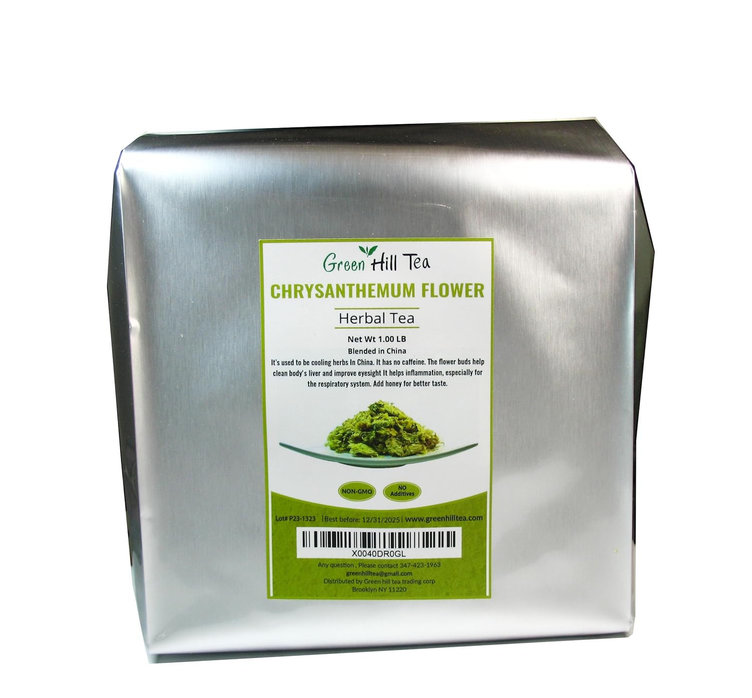 Green Hill Tea Chrysanthemum Flower Dried Herbal Tea 16 Ounce