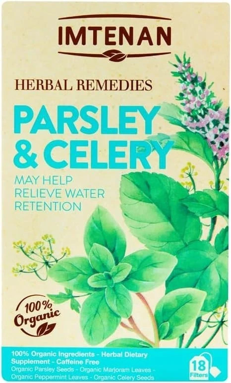 Imtenan Organic Parsley and celery herbal Tea ( 3 Packs X 18 bag )