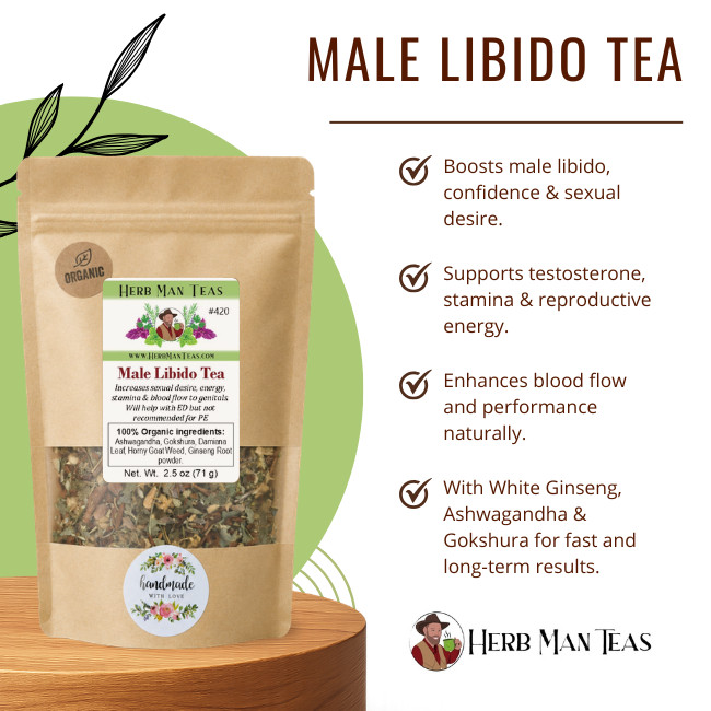 MALE LIBIDO TEA – Male Libido enhancement with KOREAN GINSENG
