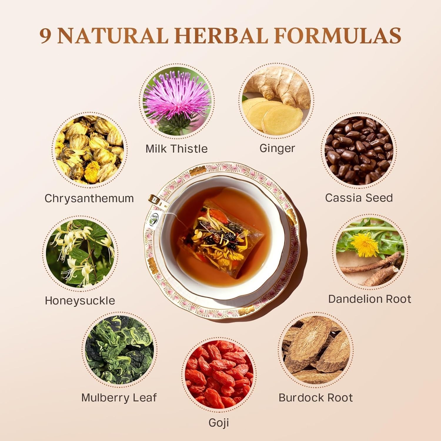 Liver Health Herbal Tea with Chrysanthemum & Tea Bags Included