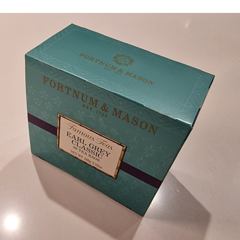 Fortnum & Mason Famous Teas Earl Grey Classic Tea Bags 50 Pack 100 g Pantry