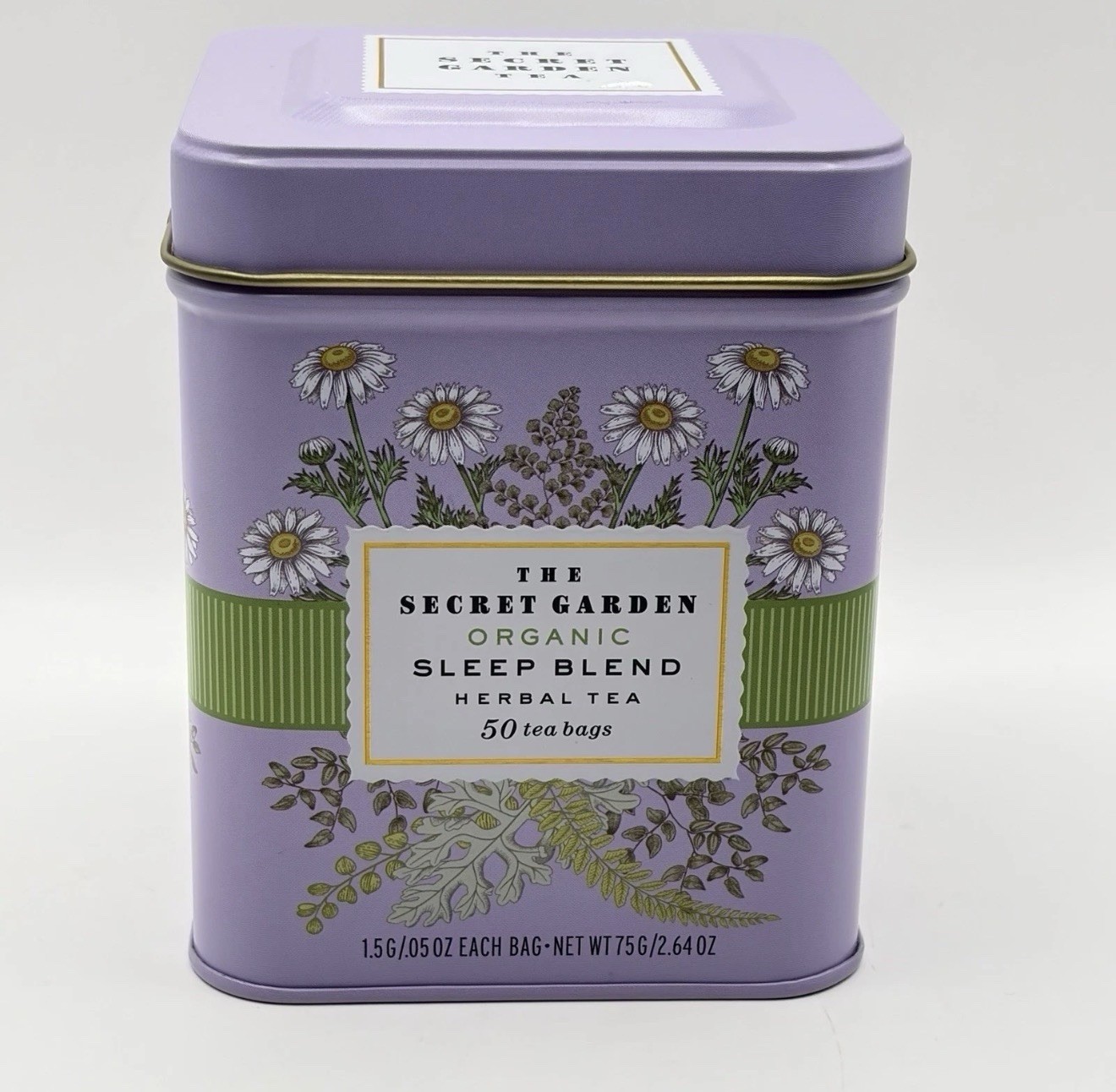 The Secret Garden Organic Sleep Blend Herbal Tea 50 Bagged Tea Bags 10/2026 Exp