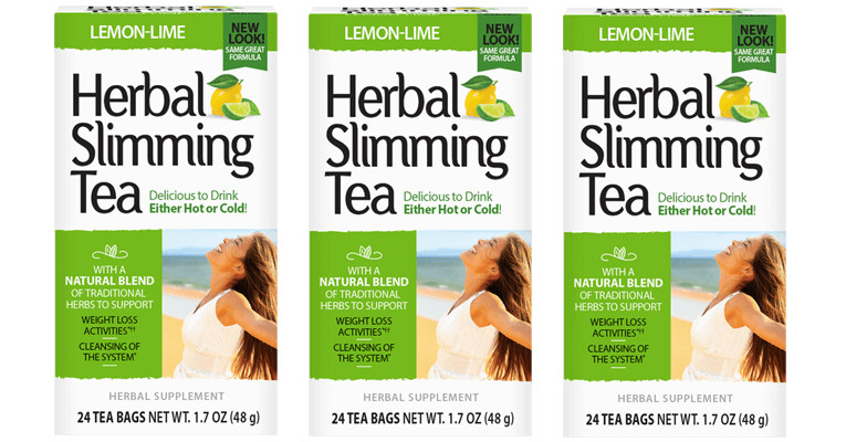 21st Century Herbal Slimming Tea Lemon Lime 24 Bags Pack of 3 (72 bags total)