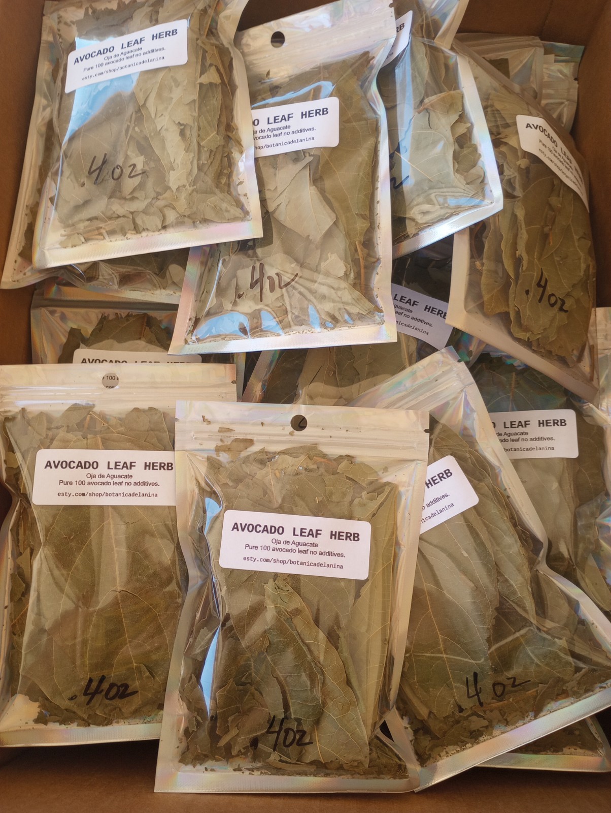 8 oz Fresh Avocado Leaf Herbal Tea Organically Grown No Pesticides Home-grown