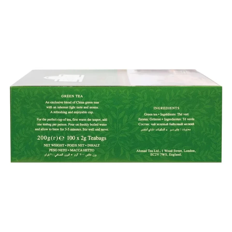 Ahmad Tea Green Tea Teabags Herbal Antioxidant – 100 Ct