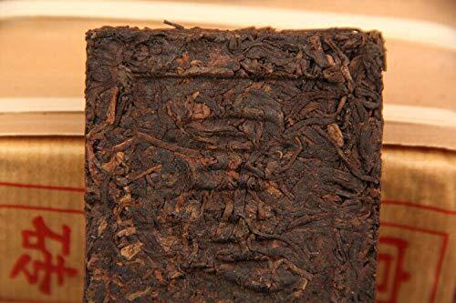 Pu Er Gongting Ripe Puer Brick Tea Aged Cooked Pu-erh Tea 500g Bamboo Leaf Pack