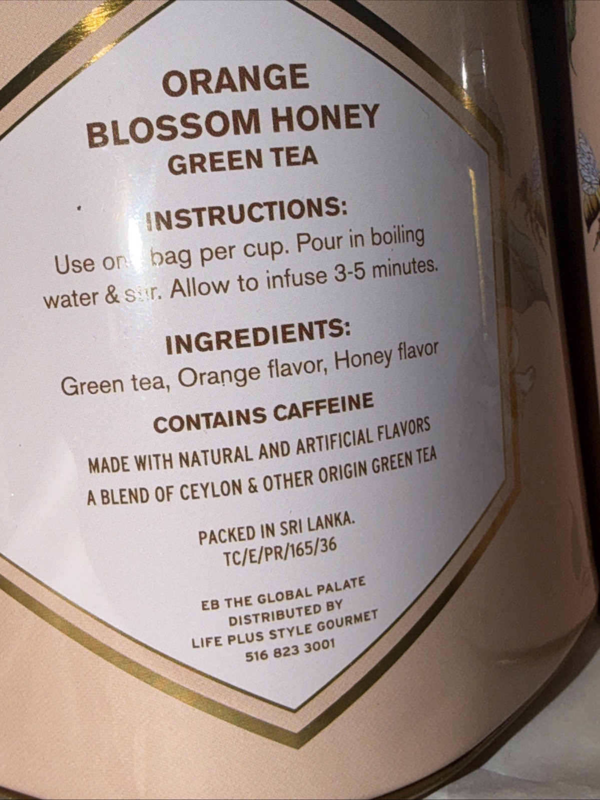 NATURE’S HEARTH TEA Co 🫖 ORANGE BLOSSOM HONEY GREEN TEA 100 tea bags-2 tins