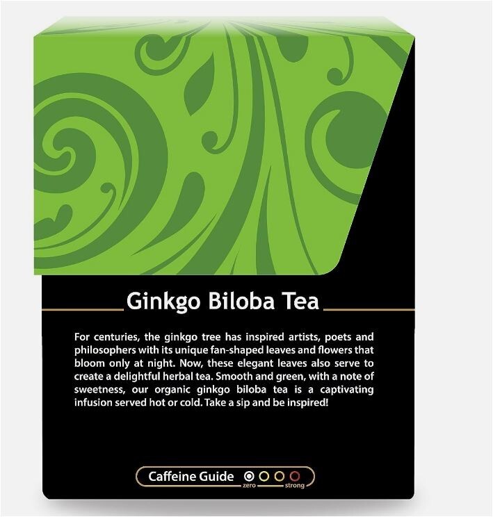 Buddha Teas Organic Ginkgo Biloba Tea – Kosher – Organic – Caffeine Free 18 bags