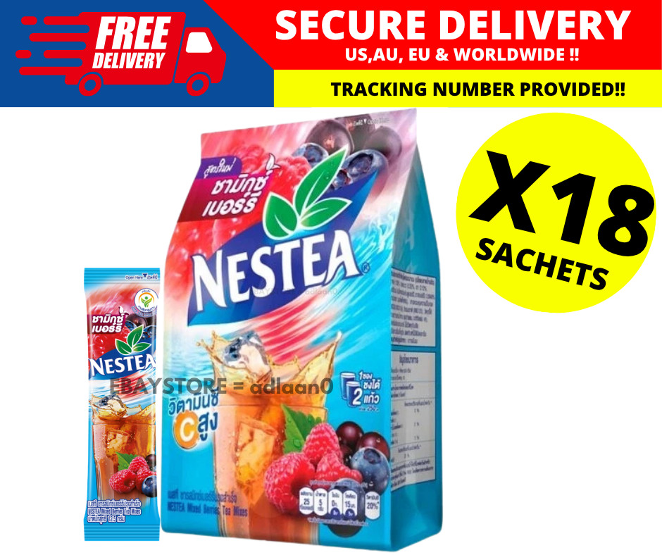 NESTEA Instant Mixed Berries Tea Mixes High Vitamin C 225g (12.5g x 18 sachets)
