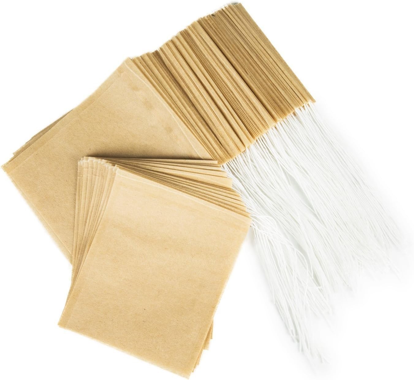 100PCS Tea Filter Bags, Disposable Tea Bags for Loose Leaf Tea, Drawstring Empty