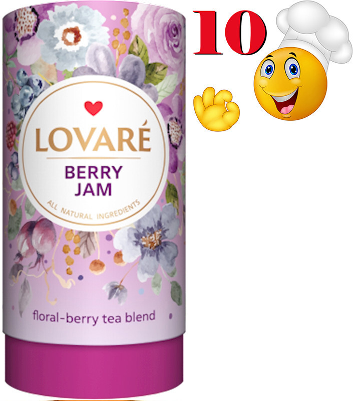 10 PACK – LOVARE Ukrainian Herbal Tea BERRY JAM 80g Tubes Made in Ukraine