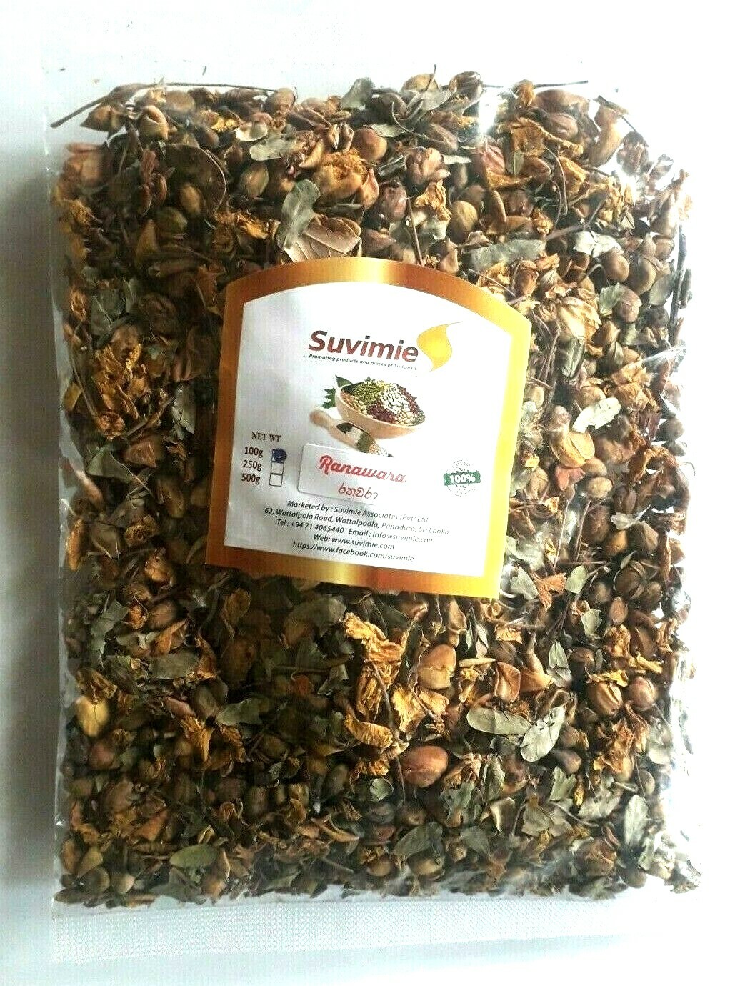 Natural Ranawara Mal Herbal Drink 100g (Tanner’s Cassia Auriculata Avarampoo)