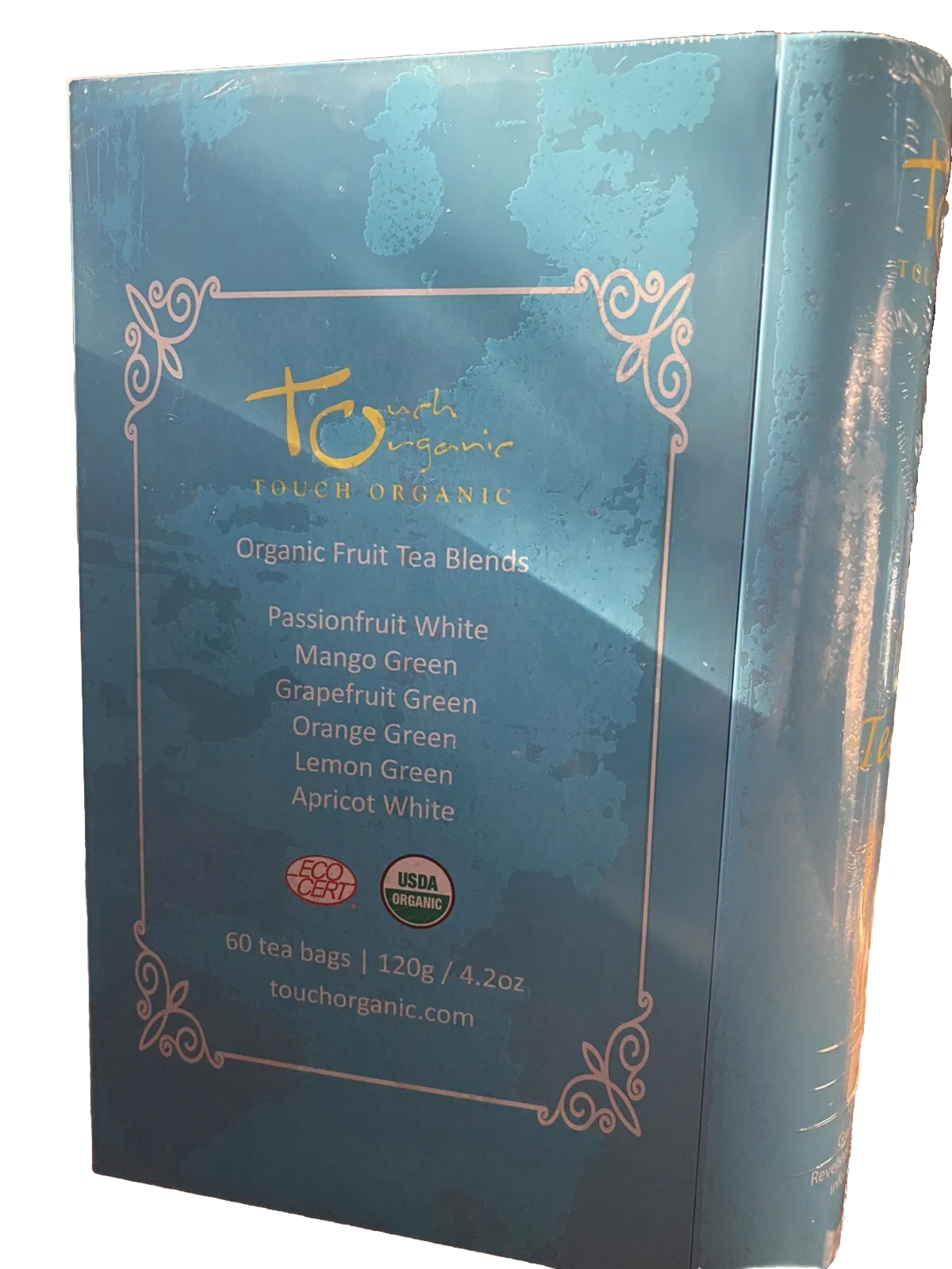 Touch Organic Tea Blends FRUIT TEA STORY Tin Book 60 Pages Elegant Tea Gift ☕️