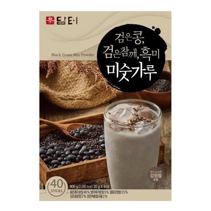 [HomeCafe] Black Grain Mix Powder (MisutGaru) Latte (40ea, Free Shipping)