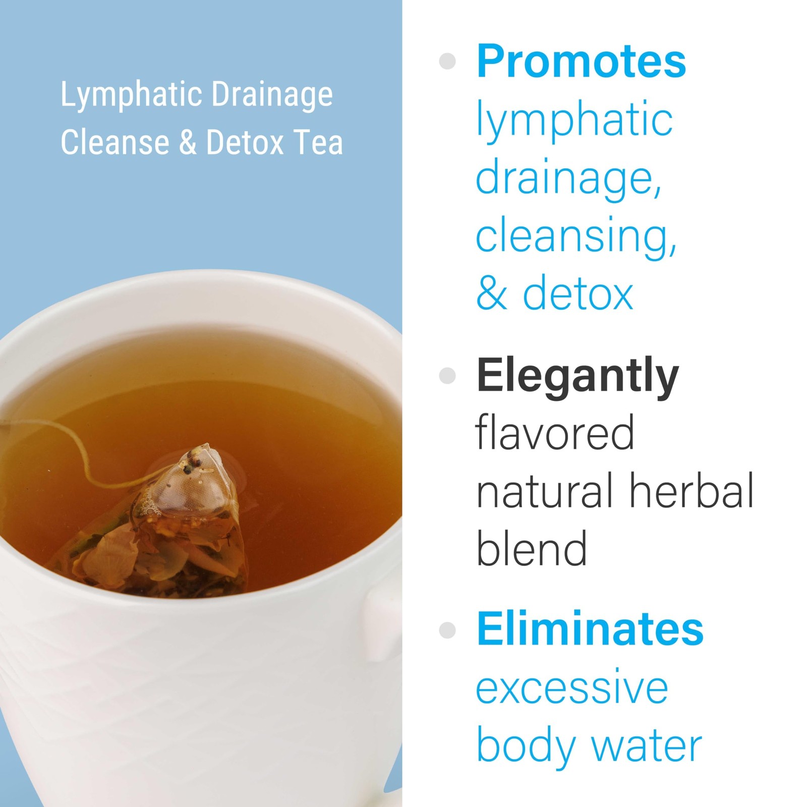 Bruizex Lymphatic Natural Herbal Tea, Lymphatic Drainage, Ginger Blend for Ly…