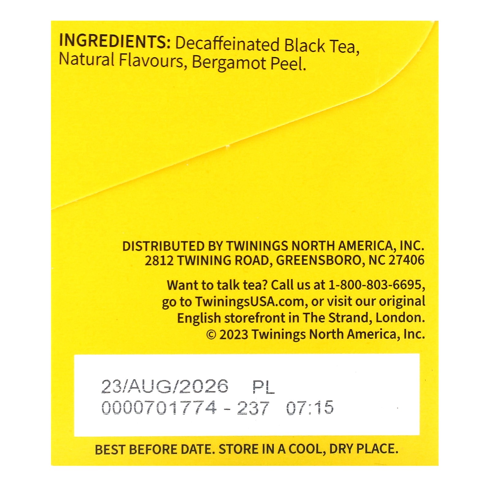 Flavored Black Tea, Earl Grey, Decaffeinated, 20 Tea Bags, 1.23 oz (35 g)