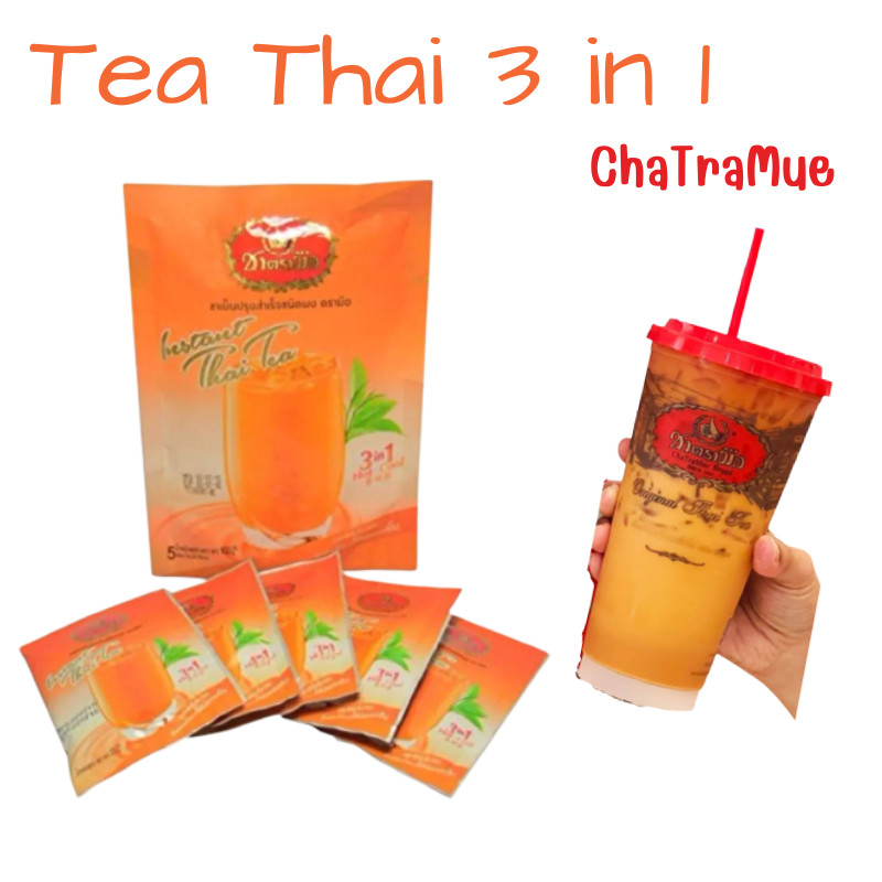 20g x5 Sachet Tea Thai 3 in 1 Instant Powder ChaTraMue Iced Hot Milk Tea premium