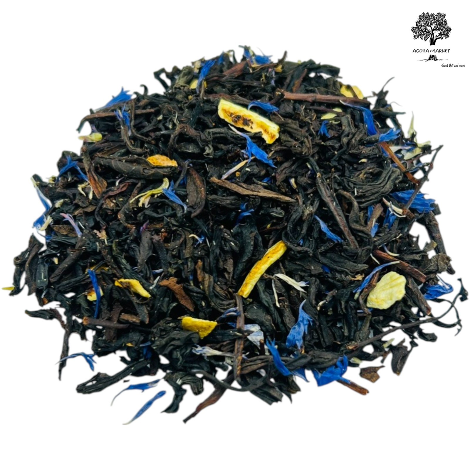 Earl Grey Herbal Mix Tea 25g-1.95Kg – Black Tea, Lemon Peel, Cornflower Petals