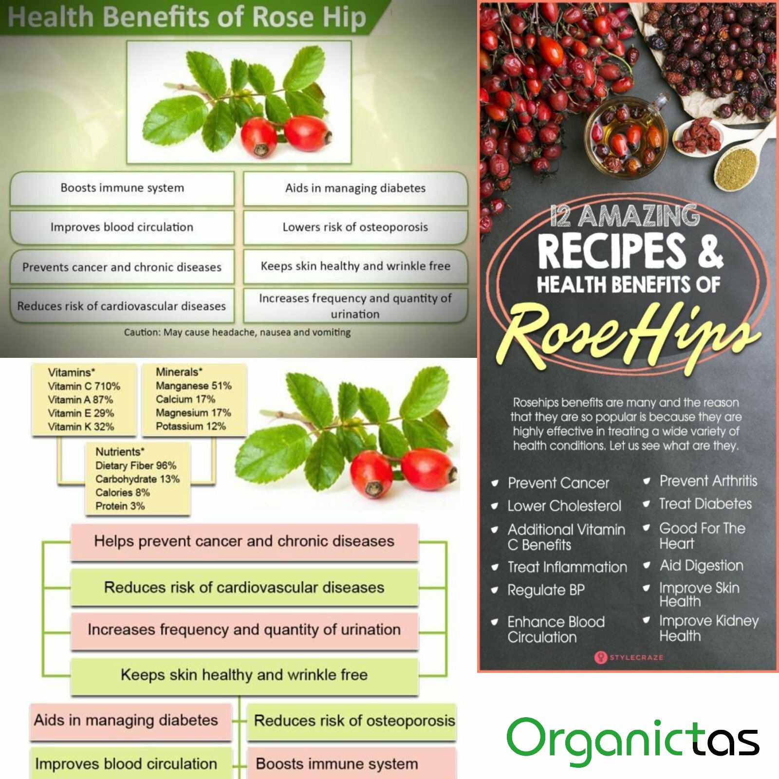 ROSEHIPS Tea Natural Dried Whole Fruit Rose Berry Vitamin C Immune System 200g