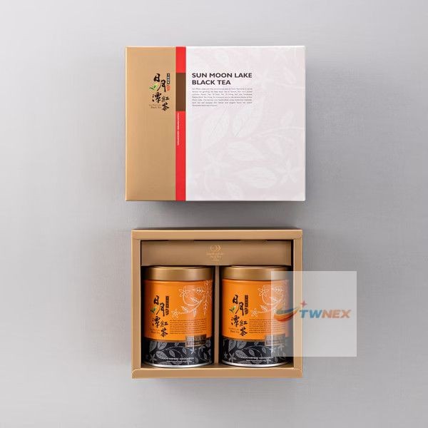 [DHL to US] NEW 魚池鄉農會 台茶18號 紅玉 Sun Moon Lake Taiwan Black Tea (Gift Box 2 Tins)