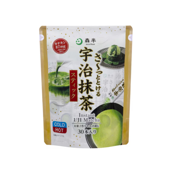 morihan Quick-Dissolving Uji Matcha Powder Sticks from Japan