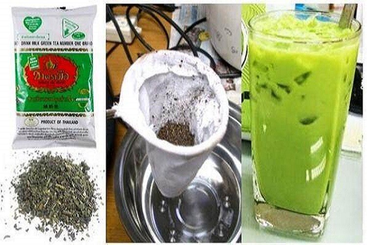 Set 2X Cha Tra Mue Green Tea Milk 200g & Thai Red Tea 400g Original Ice Drink