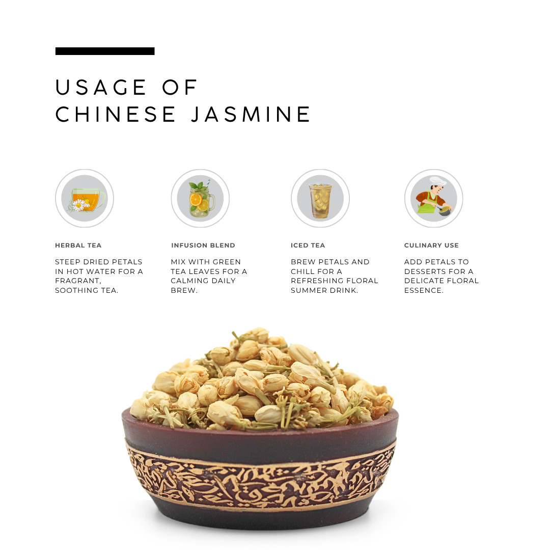 AWAFI MILL Chinese Herbal Jasmine Flower Tea – 250 g | 9 Oz