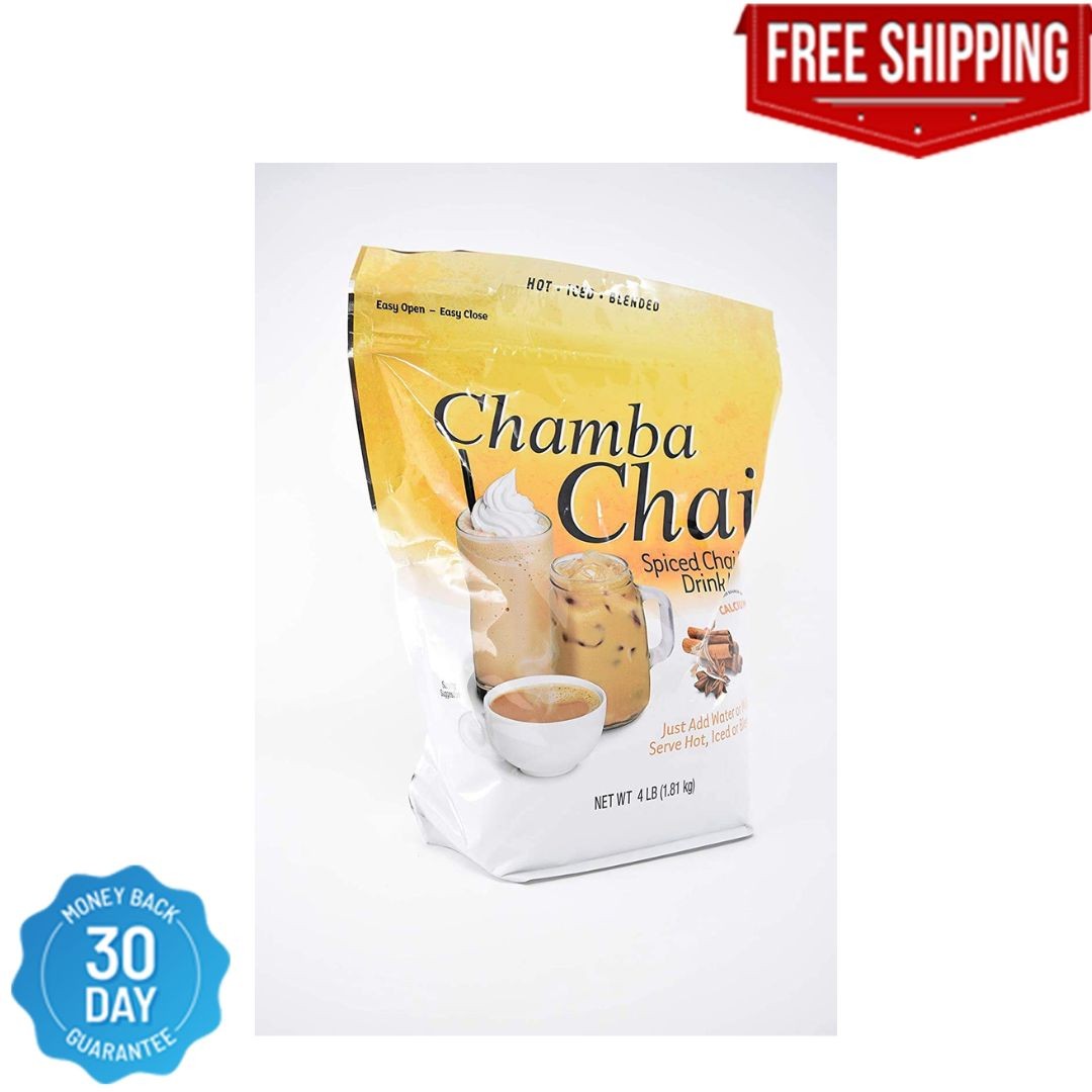 Chamba Chai Spiced Chai Latte Drink Mix (4Lb Resealable Bag)
