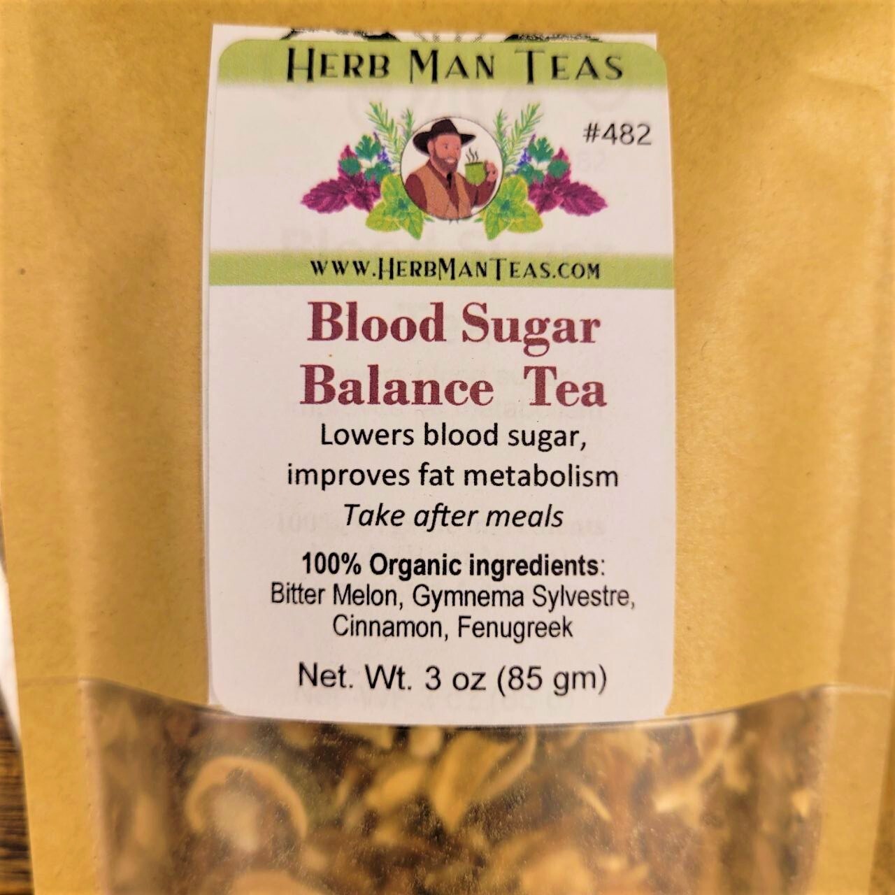 Blood Sugar Balance Tea controls Blood Sugar used clinically by herbal master