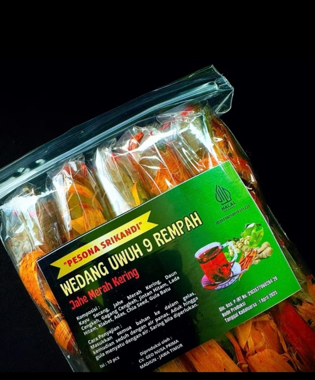 ☕☕ herbal spice tea “WEDANG UWUH 9 REMPAH”