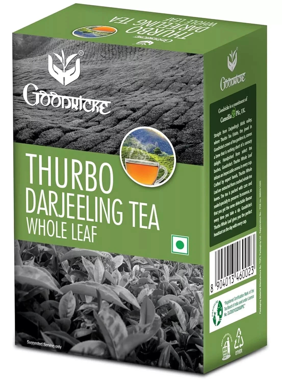 GOODRICKE Thurbo Darjeeling Whole Leaf Tea 100G free shipping world wide