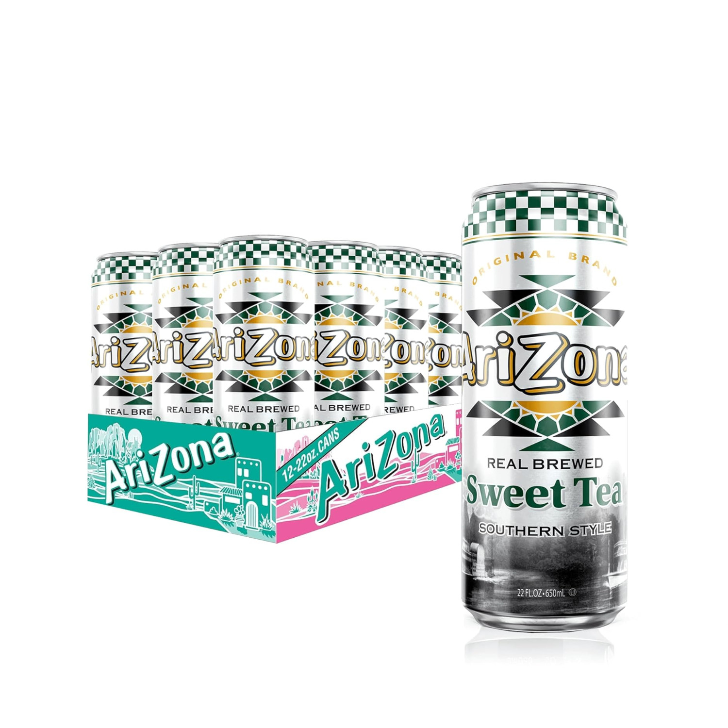 Arizona Sweet Tea – Big Can, 22 Fl Oz (Pack of 12)