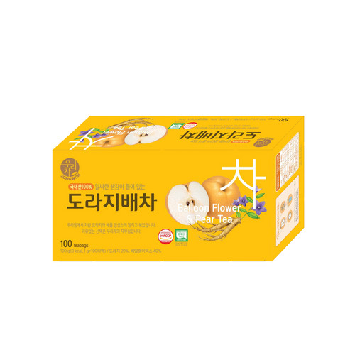 Songwon Balloon Flower & Pear Tea,100g (1g x 100 tea bags), 1 Pack