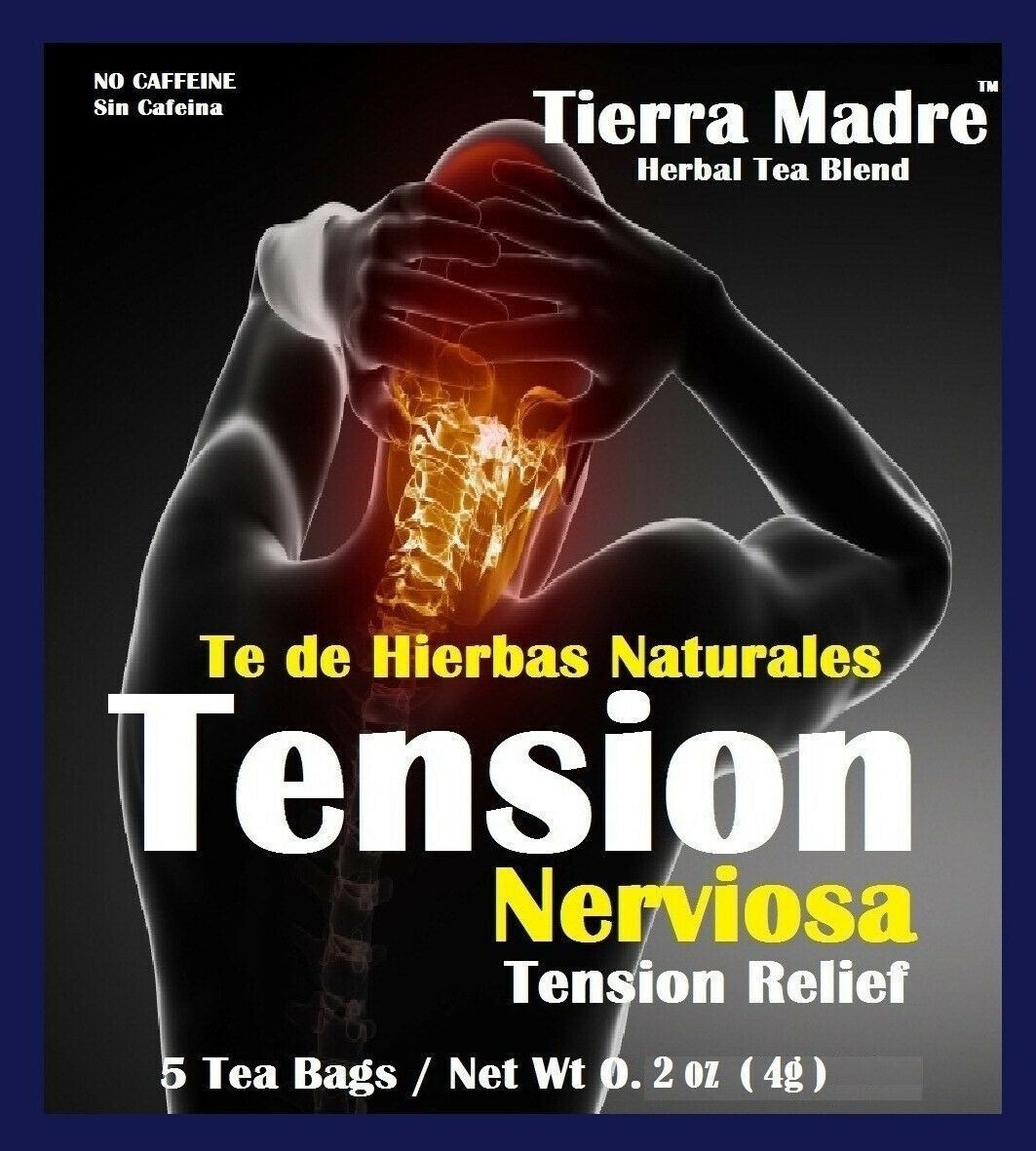Tierra Madre,Natural Herbal Tea Blend,Tension Nerviosa(20 single Tea’s bags)