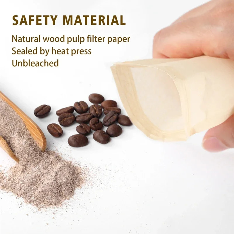 100Pcs Biodegradable Paper Teabags with Drawstring Filter