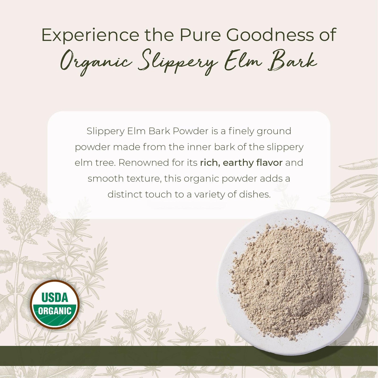 Starwest Botanicals Organic Slippery Elm Bark Powder – 4 Ounce (Pack of 1)