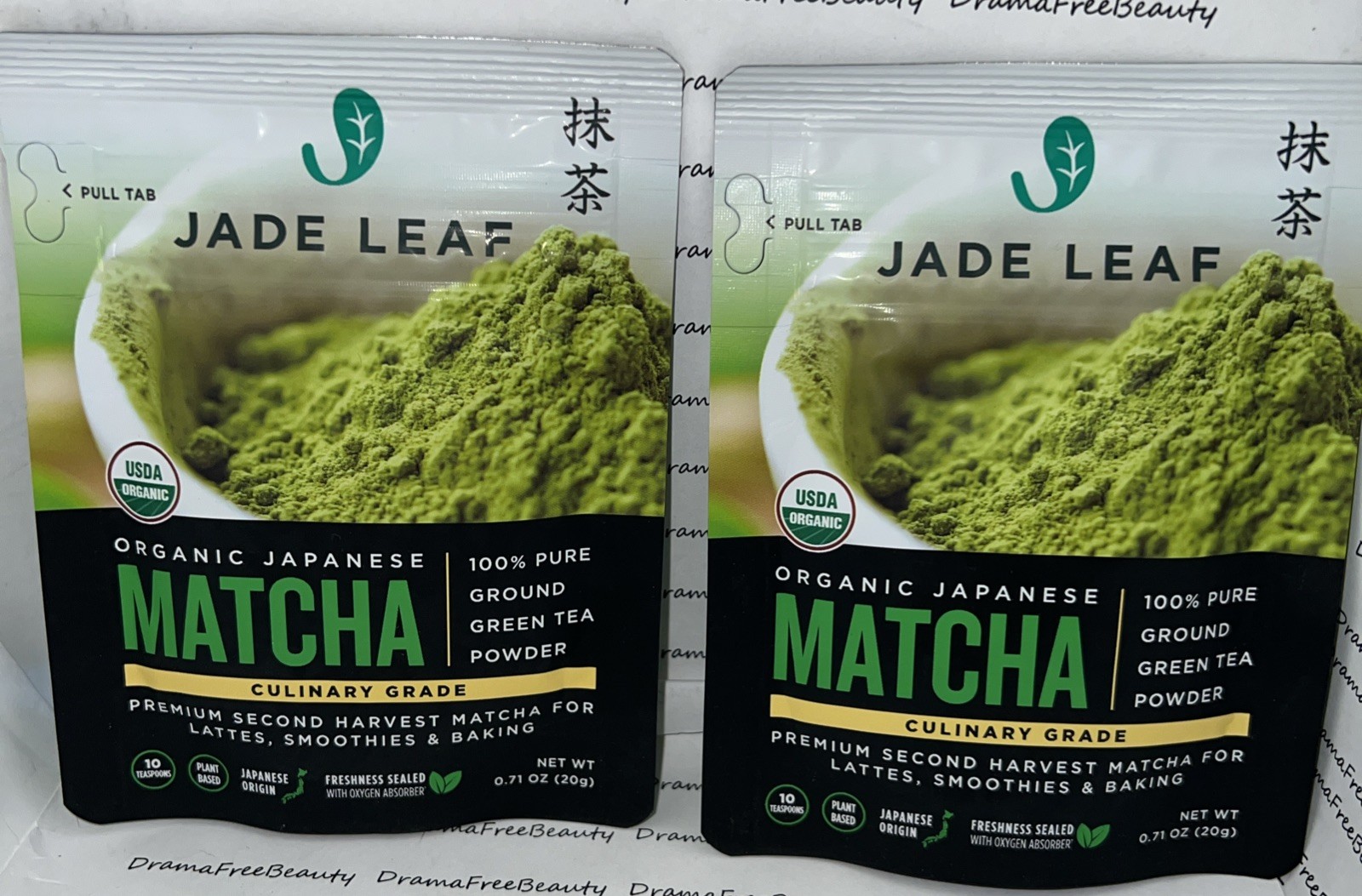 Jade Leaf Organic Japanese Culinary Matcha, Pure Powdered Green Tea, 2 X .71 oz.