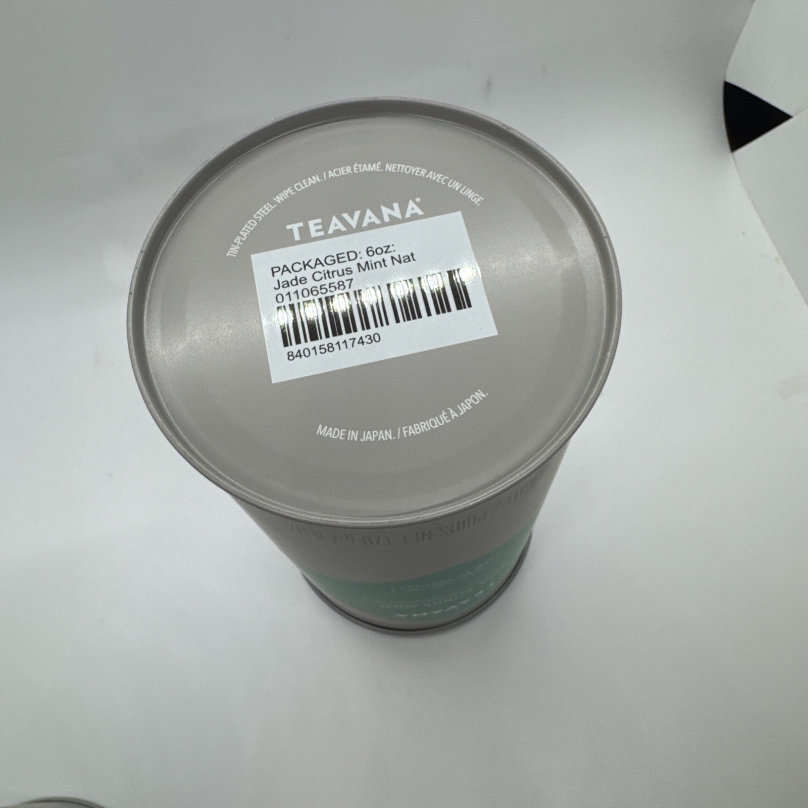 🍊 NEW TEAVANA 6 OZ FACTORY SEALED JADE CITRUS MINT 🍊🍃 LOOSE LEAF TEA & TIN