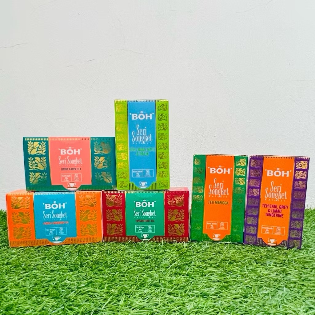 Boh Seri Songket Malaysian Tea Collection 20 Sachets – Choose Flavour
