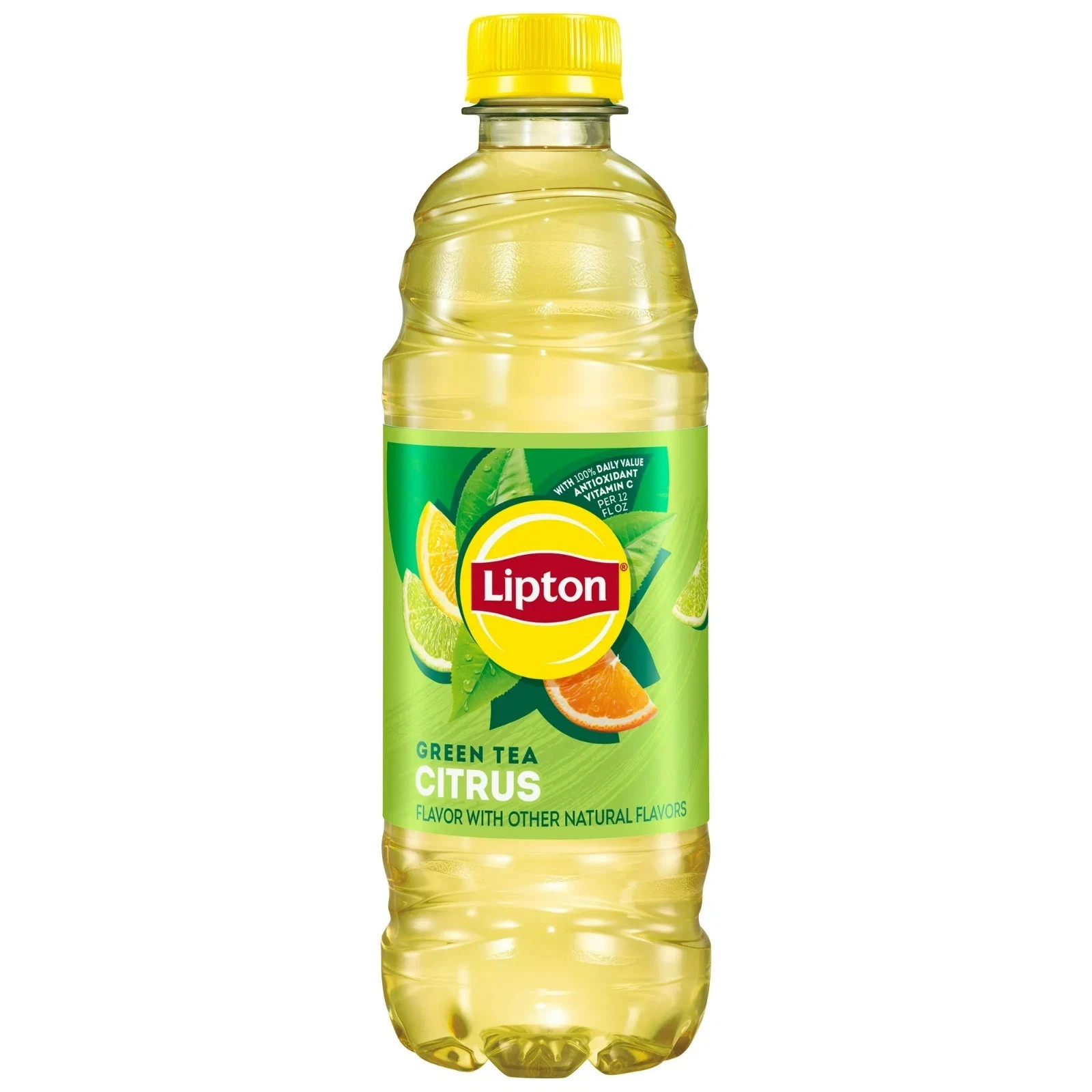 Lipton Iced Green Tea, Citrus Bottled Tea Drink, 16.9 oz, 12 Bottles