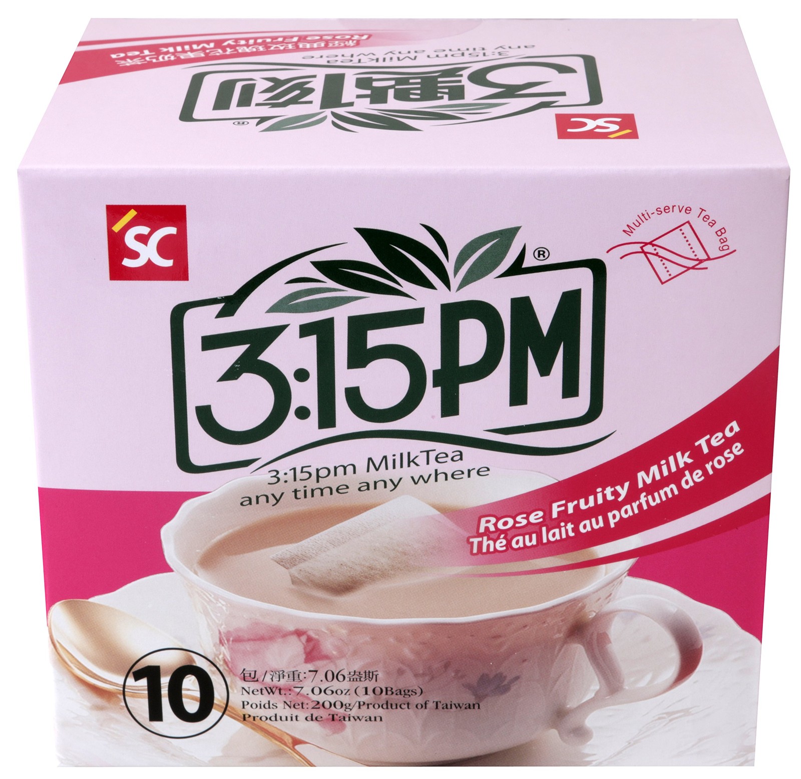 3:15pm – Rose Fruity Milk Tea, 7.06 Oz – 10 Bags (Pack 10 Count of 2)