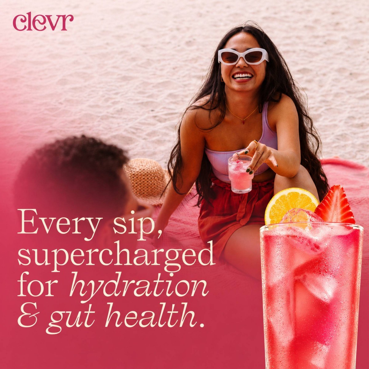 Clevr Strawberry Lemonade SuperTea – 1.7oz/6ct